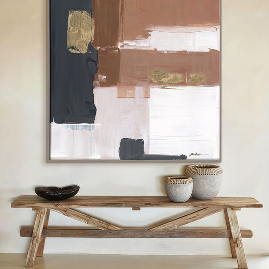 Copper Glow Abstract Painting #P5537