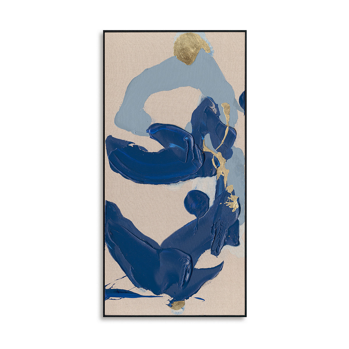 Serenity in Blue Textured Abstract #P5550