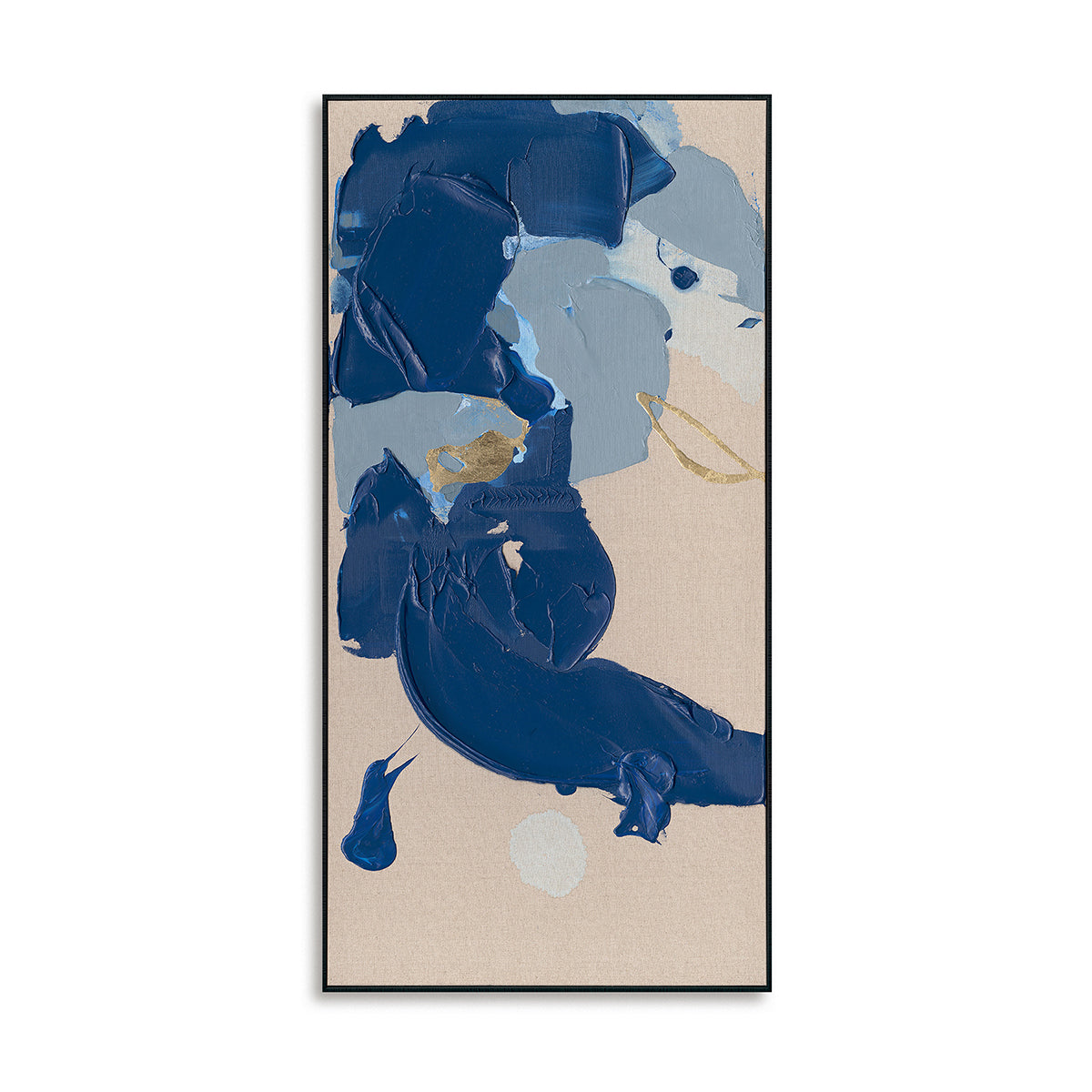 Blue Grey Gold Abstract Texture #P5551