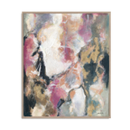 Pink Gold Abstract Textured Art #P5740