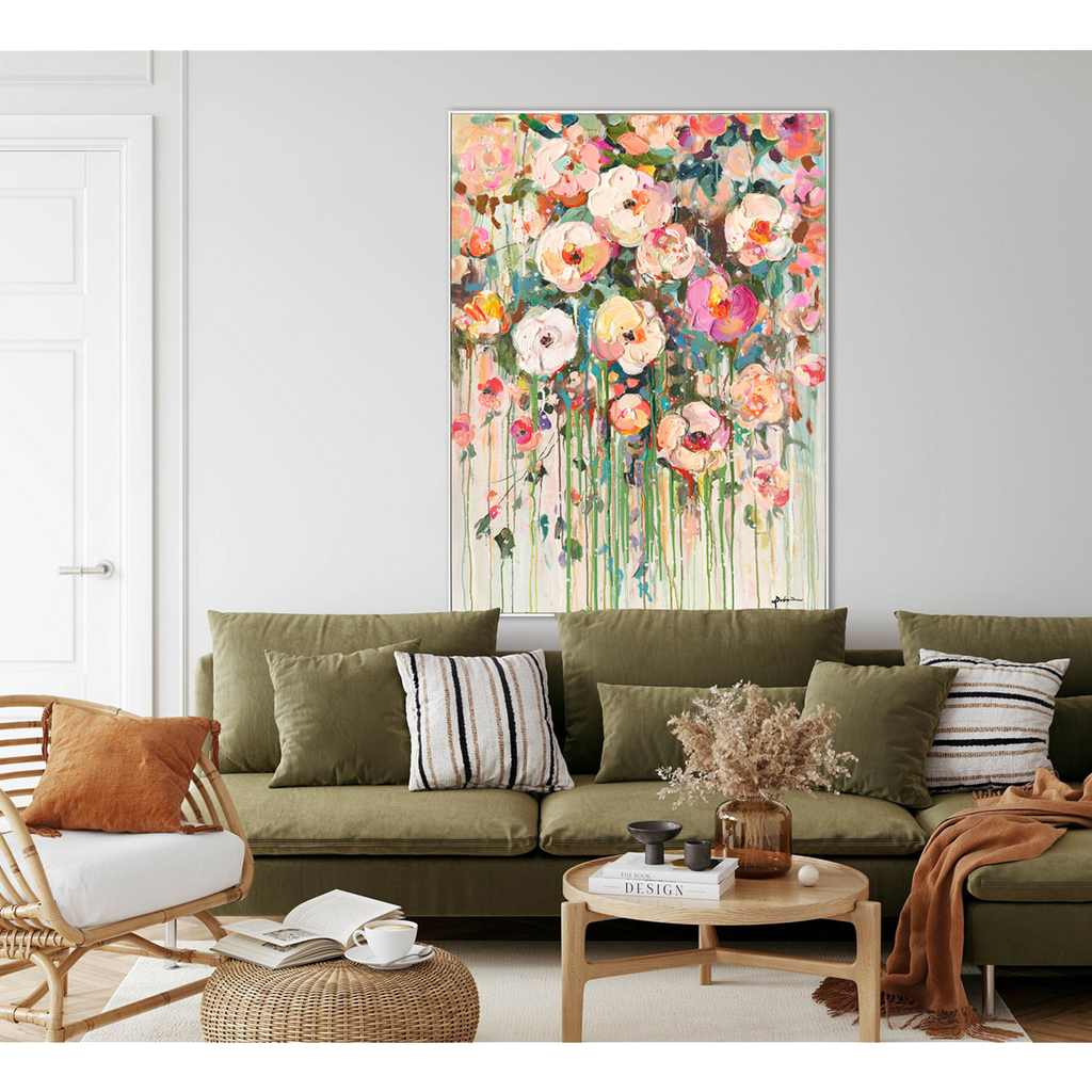 Dreamy Floral Cascade Wall Art #P6211