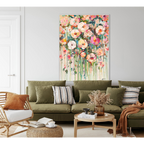Dreamy Floral Cascade Wall Art #P6211