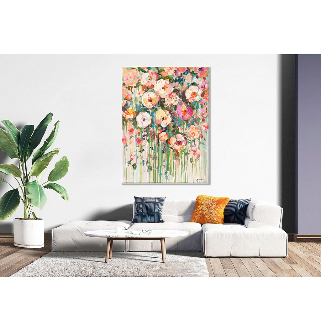 Dreamy Floral Cascade Wall Art #P6211