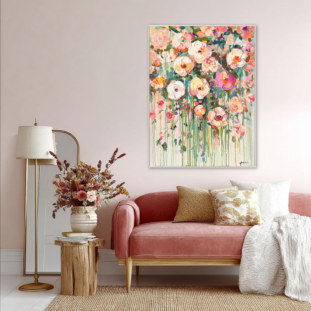 Dreamy Floral Cascade Wall Art #P6211