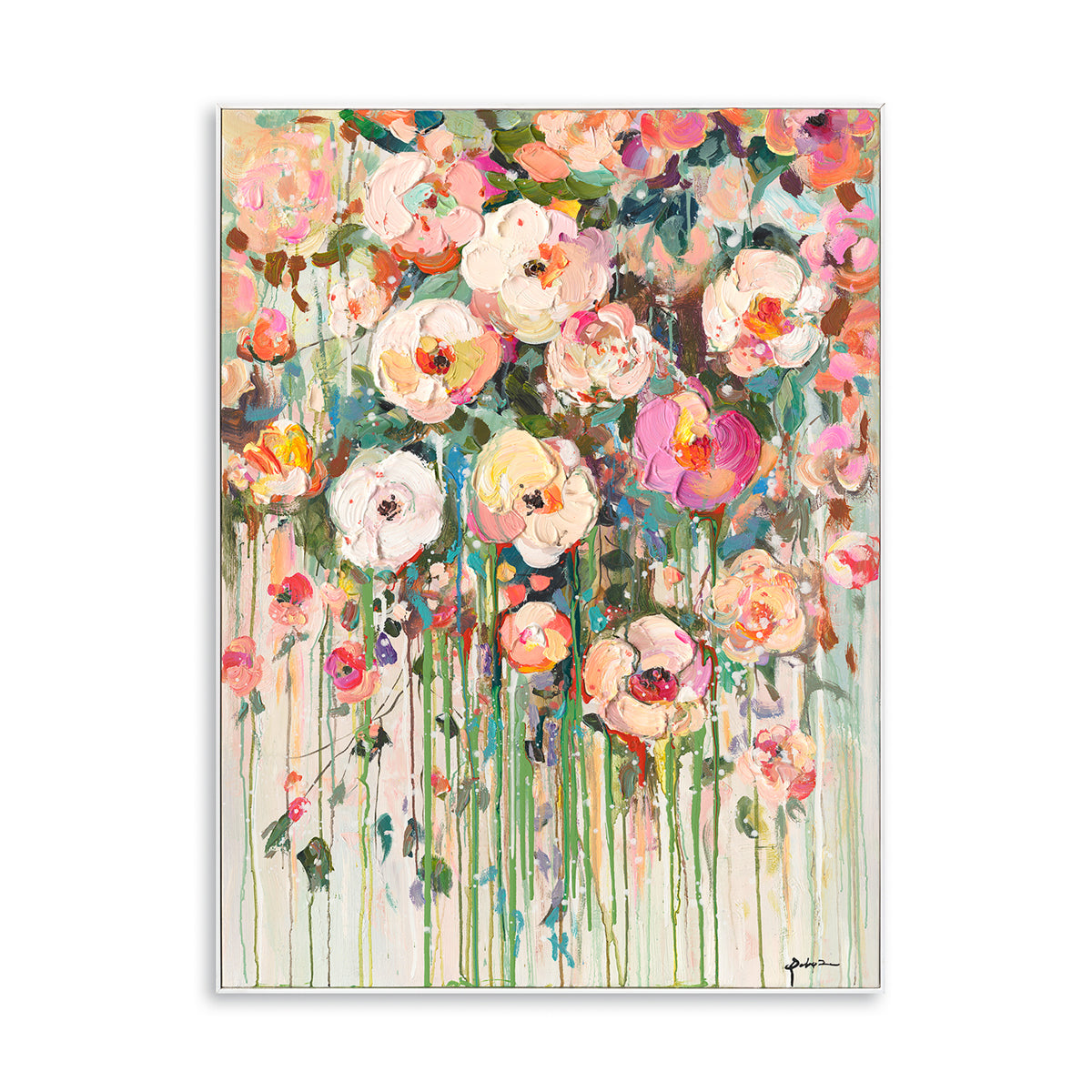 Dreamy Floral Cascade Wall Art #P6211