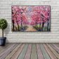 Blossom Path Textured Landscape Painting #PGK1 (132)