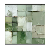 Verdant Harmony Green Abstract Painting #PGK3