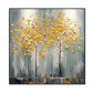 Golden Harmony Textured Tree Painting #PH-0115