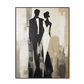 Timeless Grace Elegant Abstract Couple Painting #PH-0105