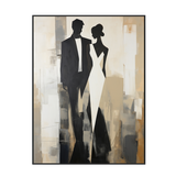 Timeless Grace Elegant Abstract Couple Painting #PH-0105
