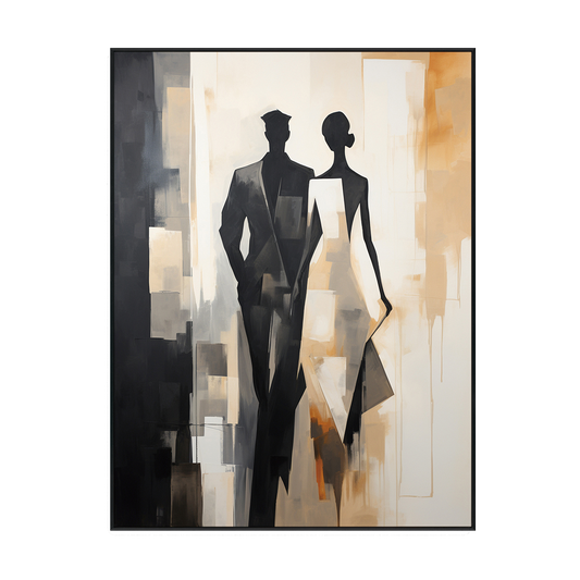 Ethereal Duo Modern Abstract Couple Painting #PH0105