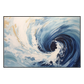 Ocean Whirl Blue Abstract Painting #PH0112