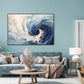 Ocean Whirl Blue Abstract Painting #PH0112