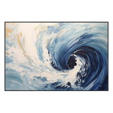 Ocean Whirl Blue Abstract Painting #PH0112