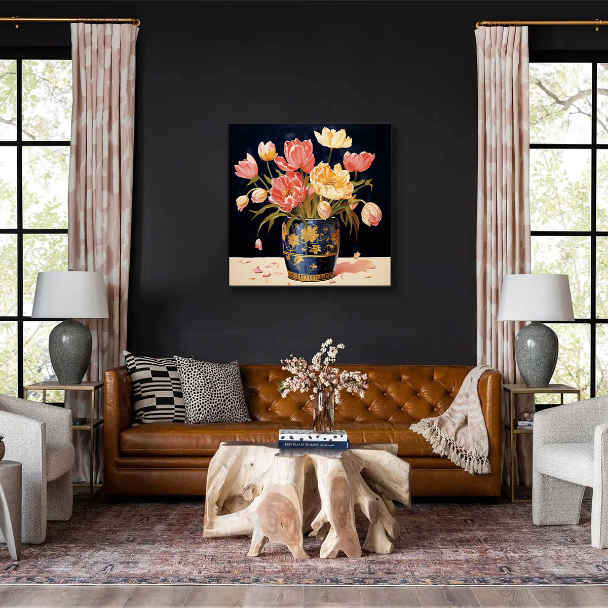 Blooming Grace Floral Painting #PH0129