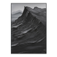 Midnight Ridge Black Textured Mountain Painting #PIS-6