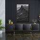Midnight Ridge Black Textured Mountain Painting #PIS-6