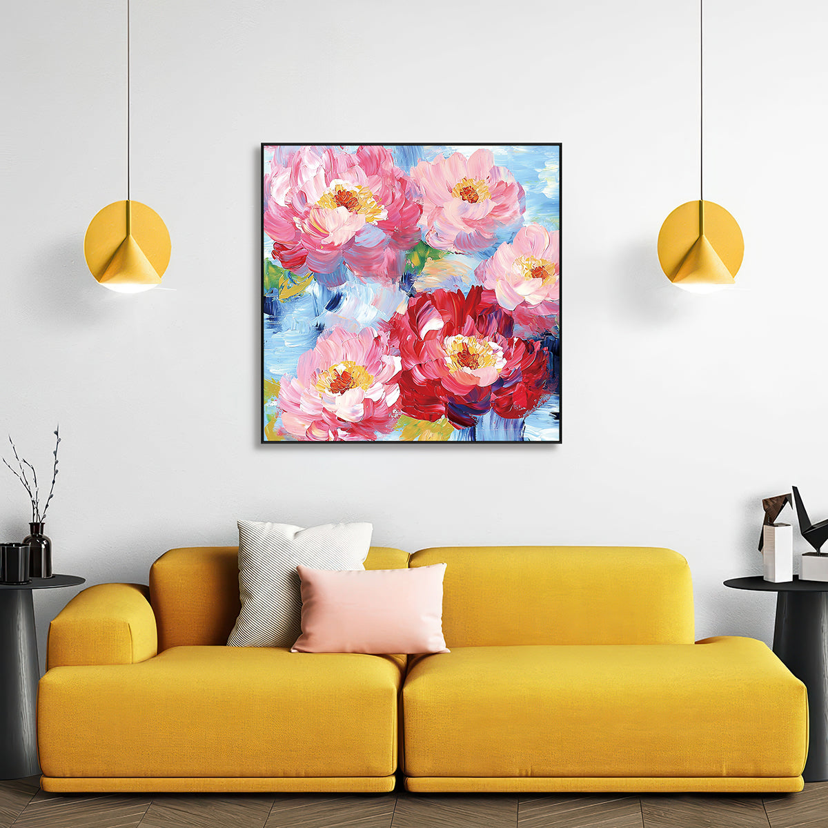 Bloom Radiance Pink Floral Painting #PIX2