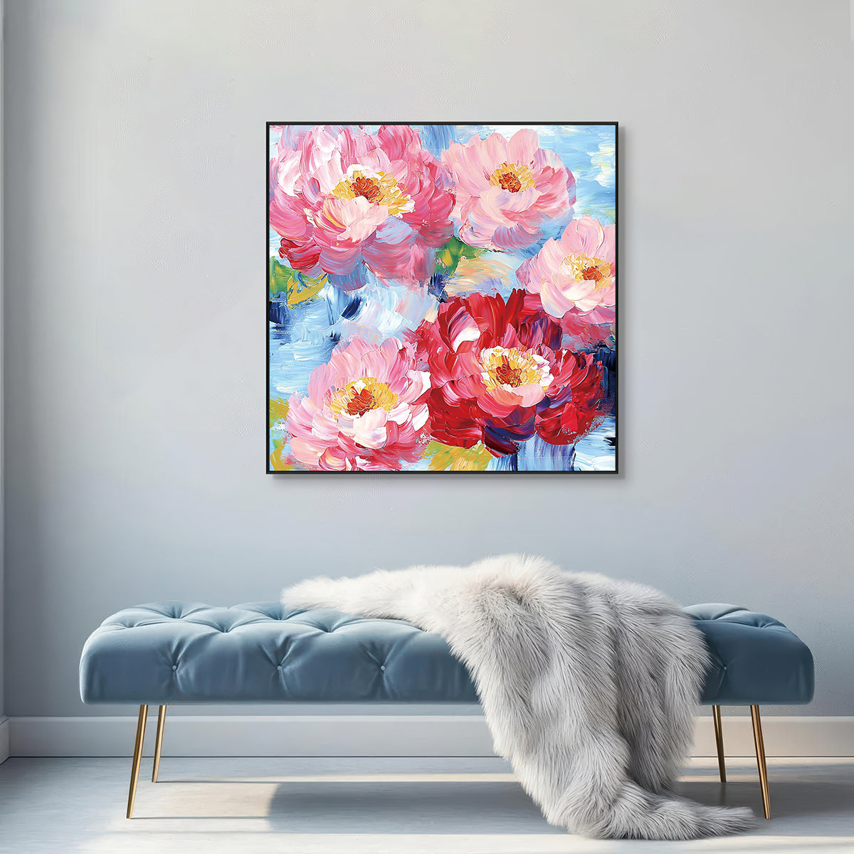 Bloom Radiance Pink Floral Painting #PIX2