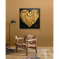 Golden Heart Textured Painting #PIX8