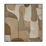 Earth Tone Harmony Minimalist Abstract Painting #PKK3