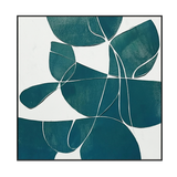 Emerald Flow Geometric Abstract Painting #PKS3