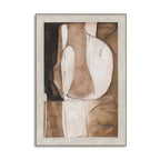 Brown Linear Abstract Painting #R1012