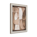 Brown Abstract Linear Geometric #R1015