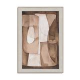 Brown Abstract Linear Geometric #R1015