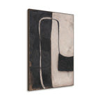 Monochrome Rhythm  Textured Abstract #R1017