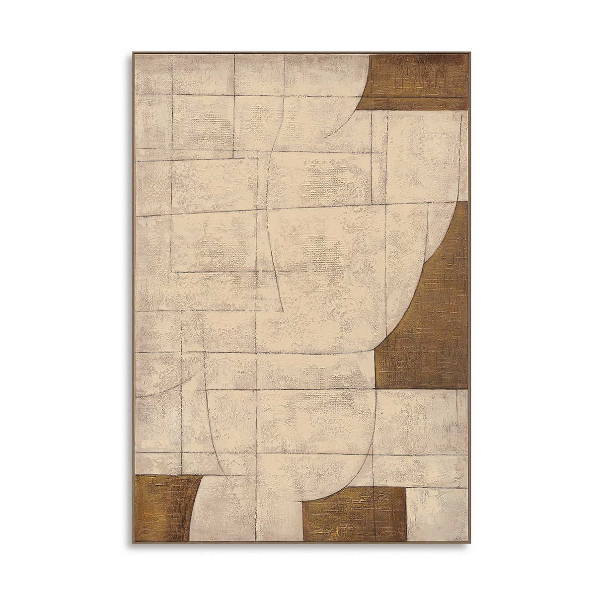 Interwoven Serenity  Geometric Texture Art #R2546