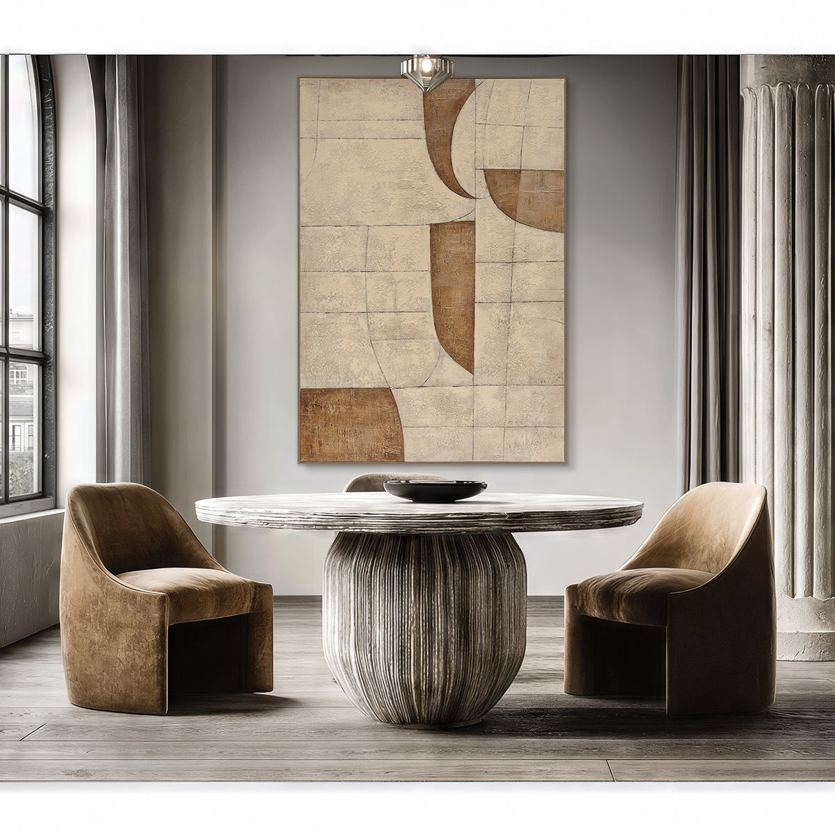 Poem of Curves  Geometric Texture Art #R2547