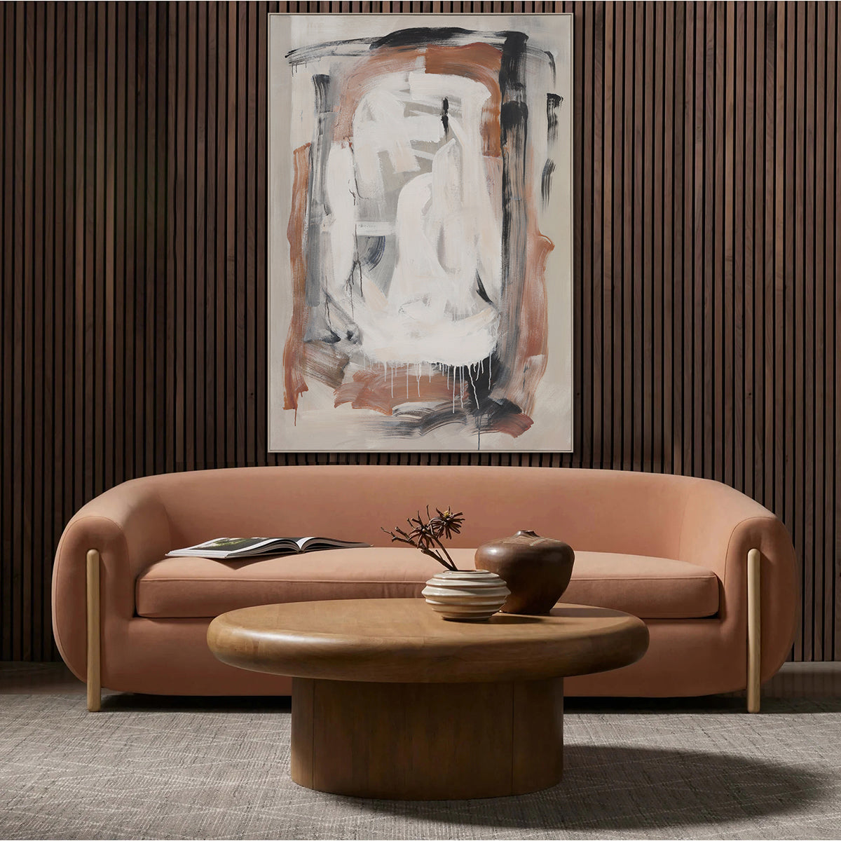 Flowing Hues  Abstract Texture Art #R2550