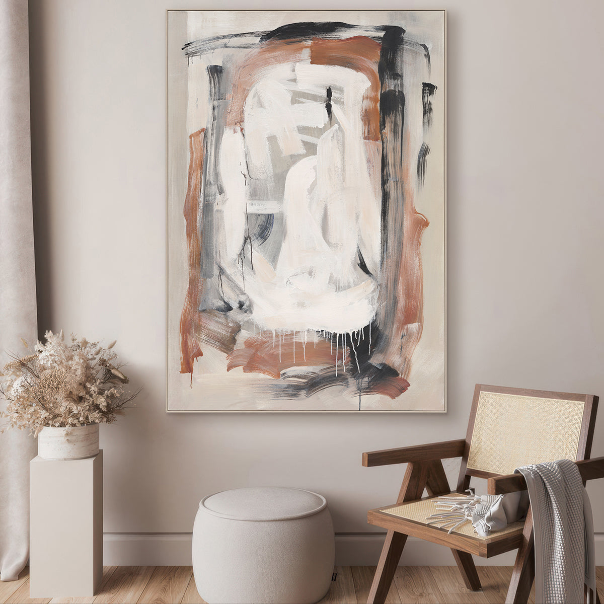 Flowing Hues  Abstract Texture Art #R2550