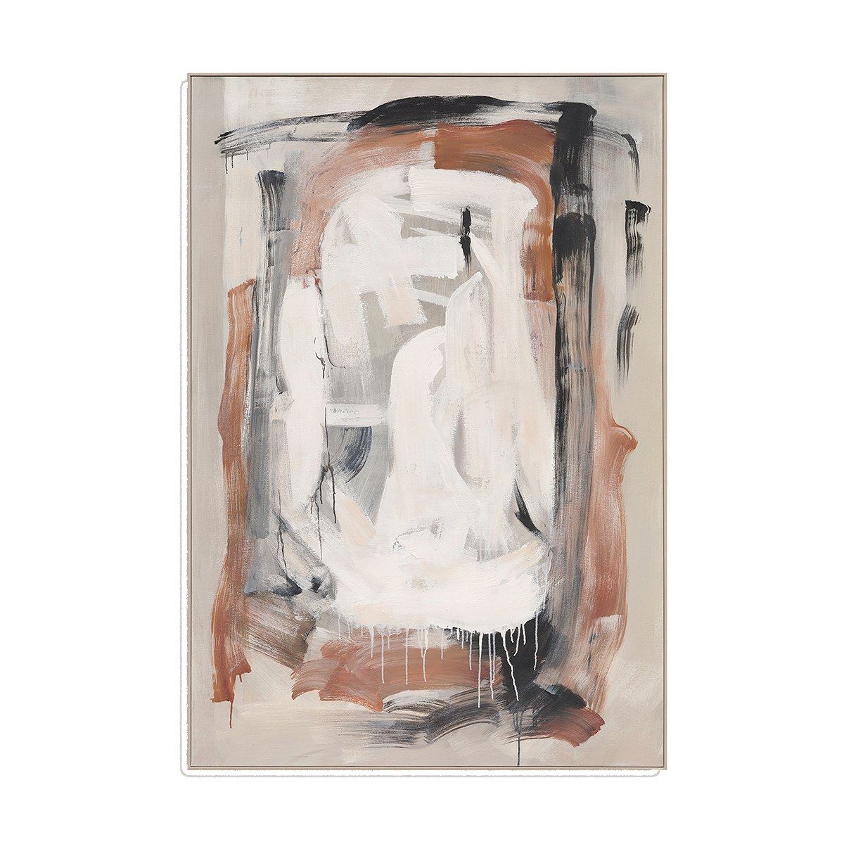 Flowing Hues  Abstract Texture Art #R2550