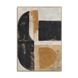 Black & Gold Balance  Geometric Abstract Art #R2552