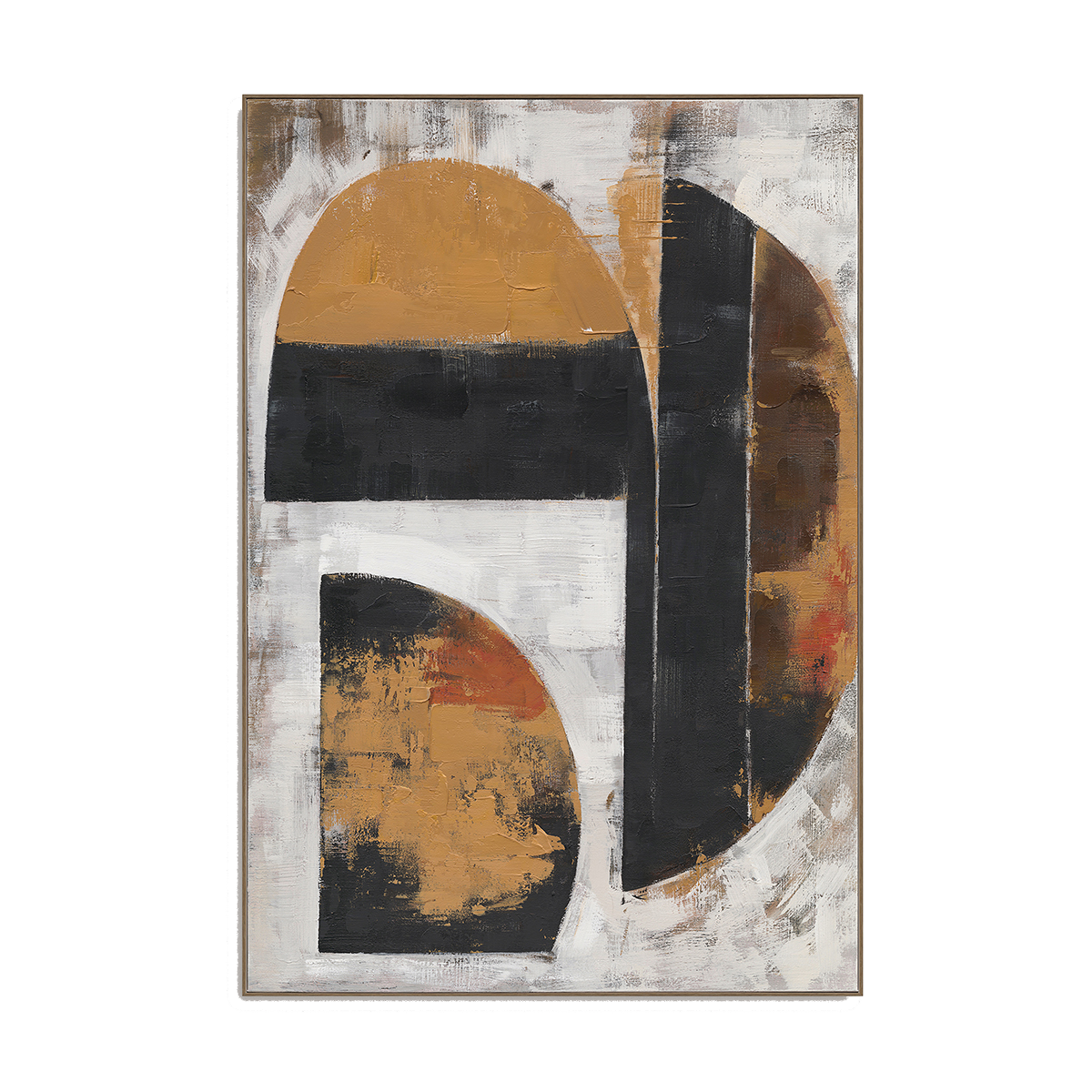 Between Light & Shadow  Geometric Abstract Art #R2553