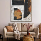 Between Light & Shadow  Geometric Abstract Art #R2553