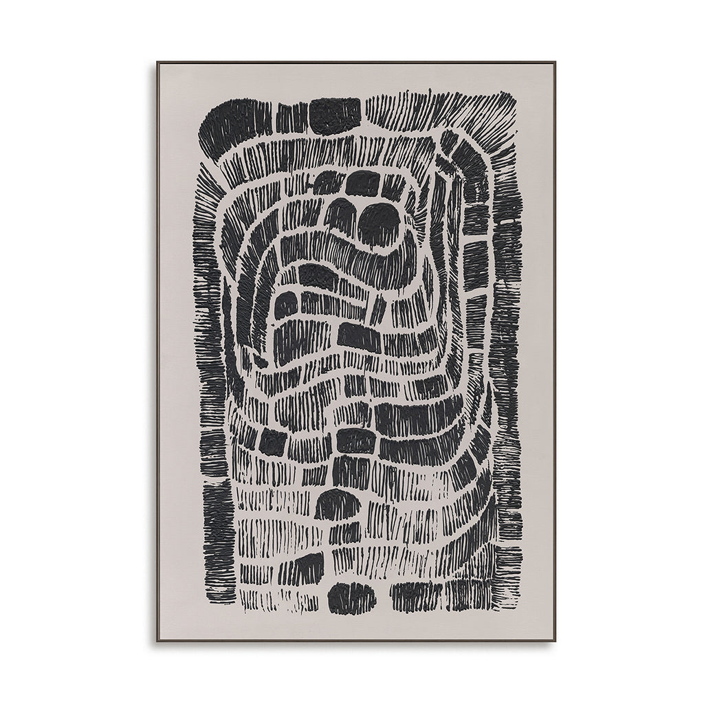 Flowing Ink Forms  Black & White Line Art #R4013