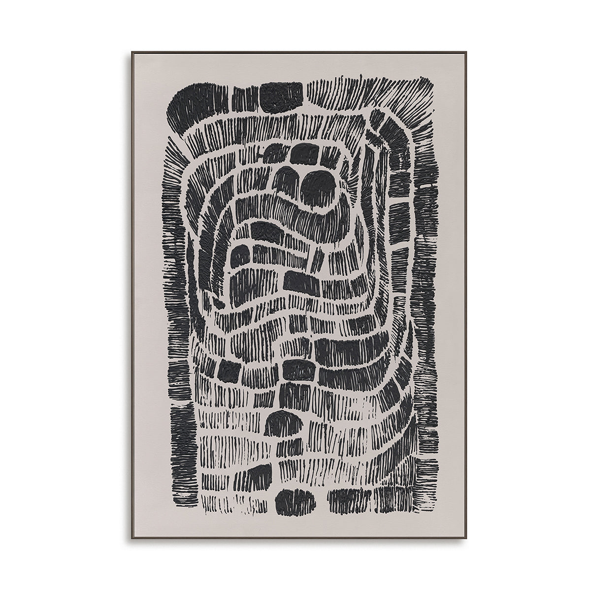 Flowing Ink Forms  Black & White Line Art #R4013