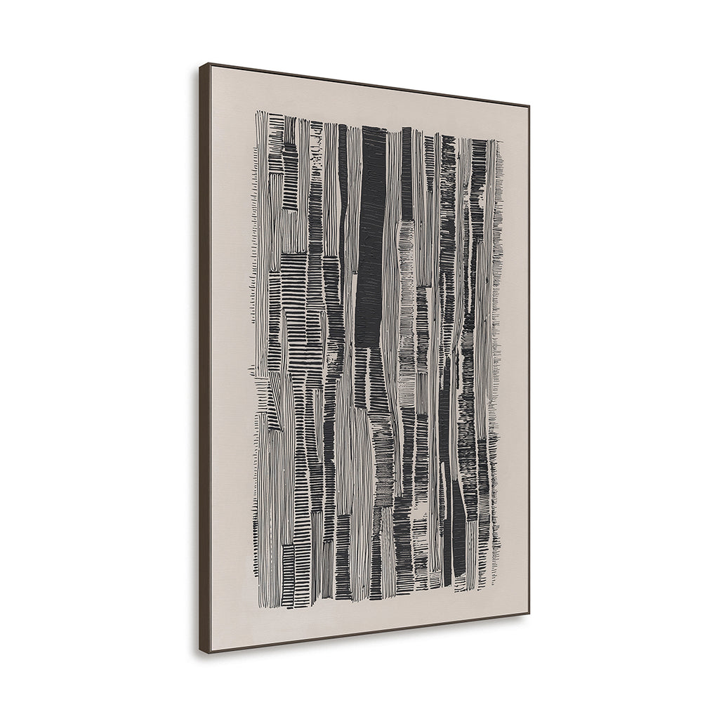 Vertical Rhythm  Black & White Line Art #R4014