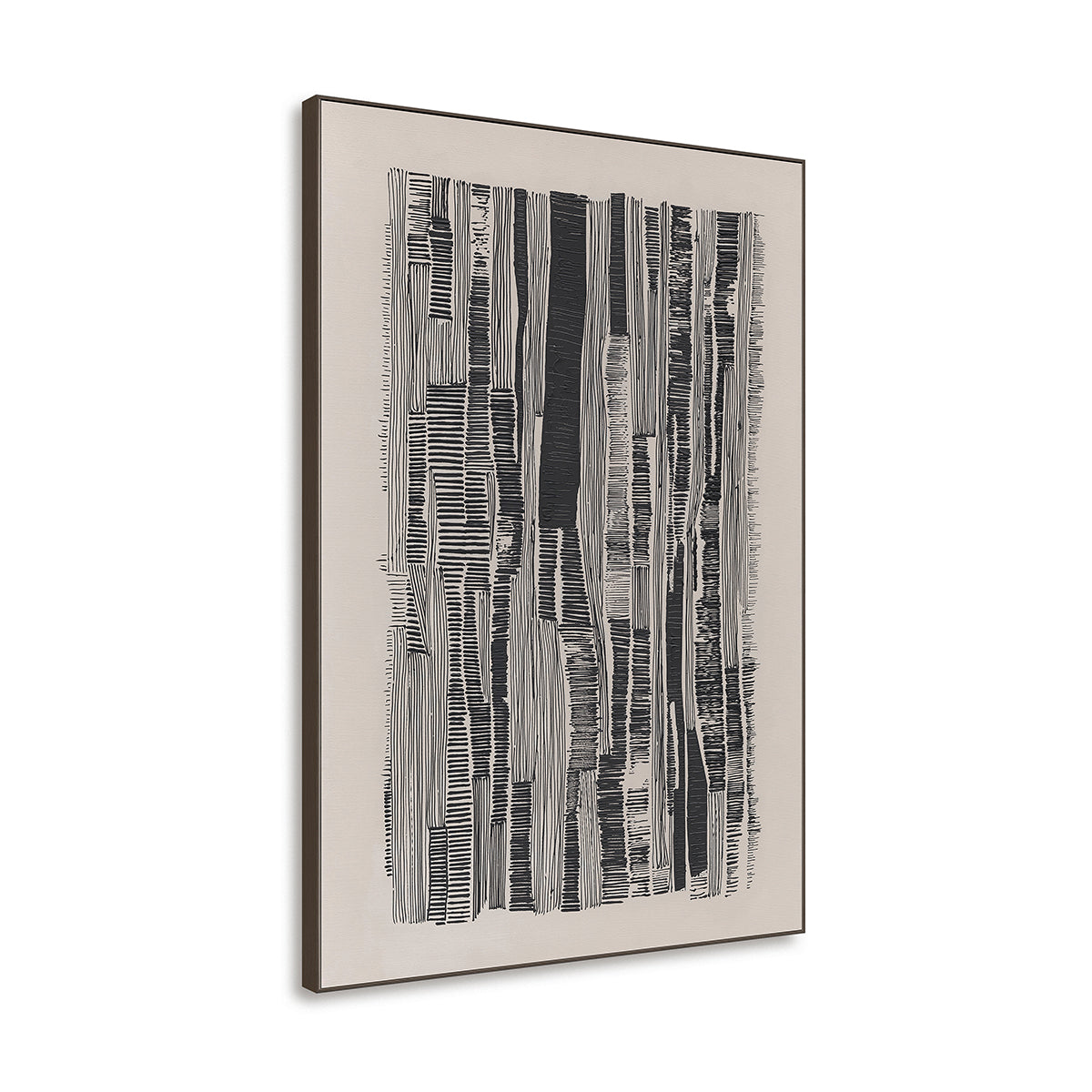 Vertical Rhythm  Black & White Line Art #R4014