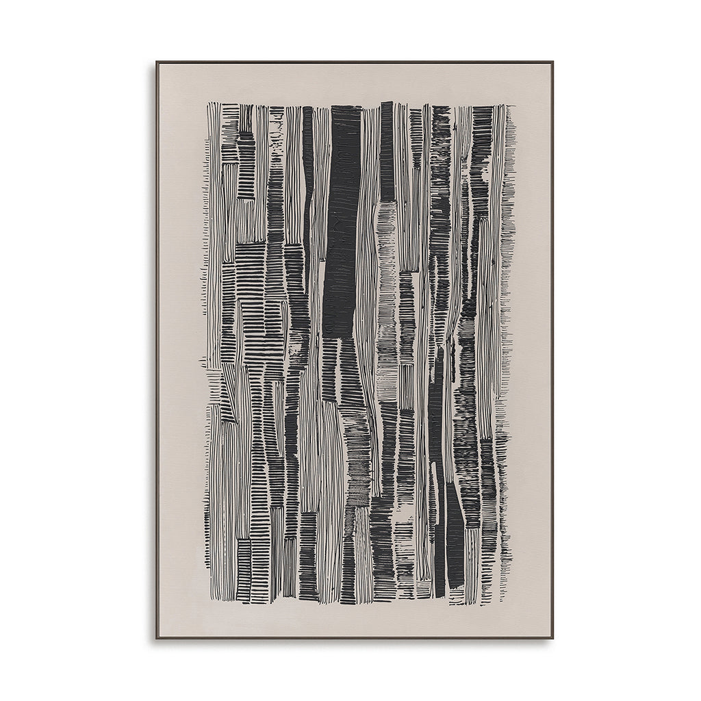 Vertical Rhythm  Black & White Line Art #R4014