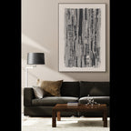 Vertical Rhythm  Black & White Line Art #R4014