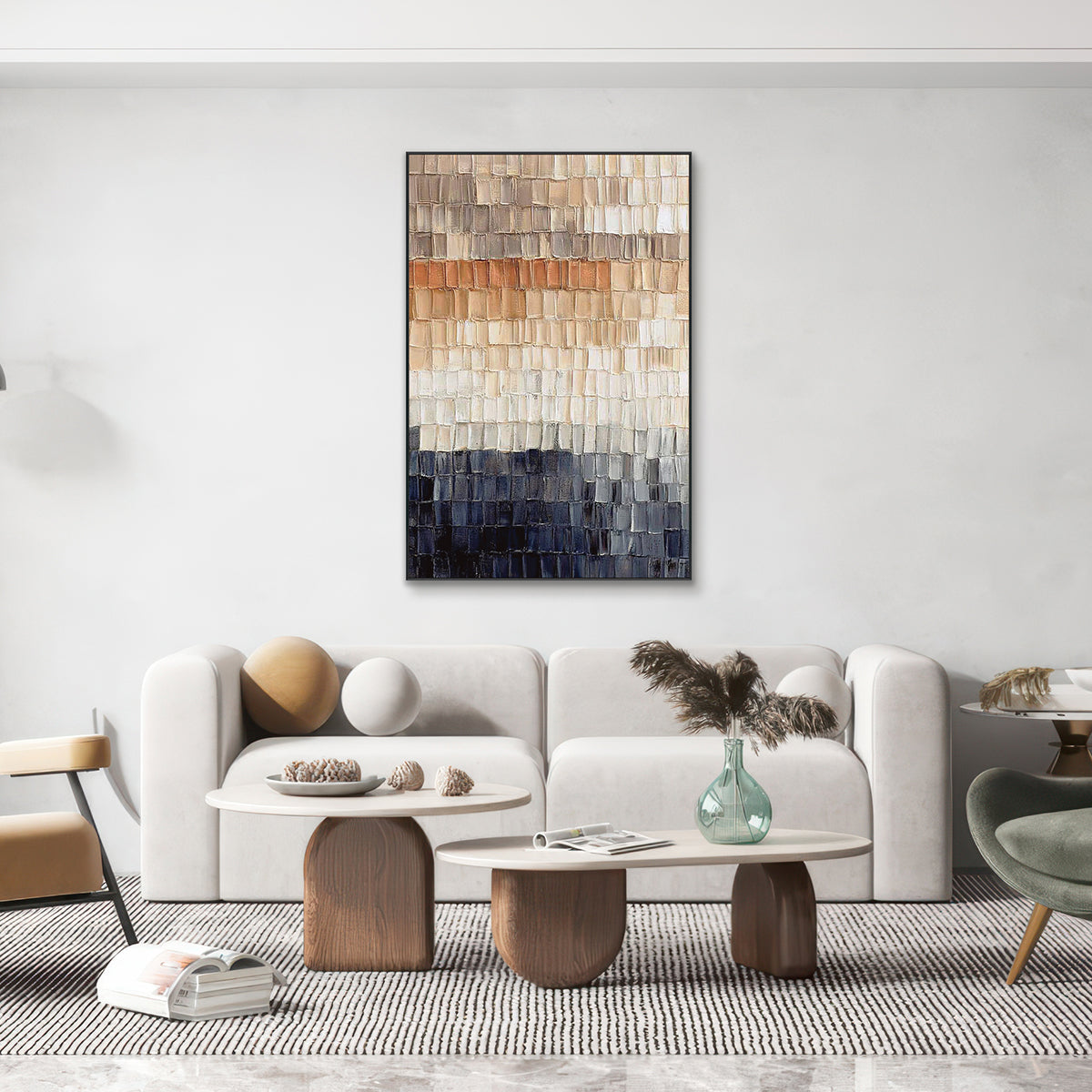 Earth Layers Textured Abstract Painting #RAS7