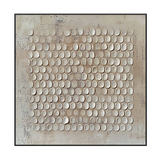 Whispered Symmetry White Minimalist Textured Painting #RBH6