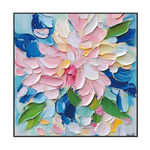 Pastel Bloom Colorful Textured Abstract Painting #RCH8
