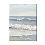 Whispering Tide Minimalist Seascape Textured Painting #RCK7