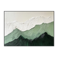 Verdant Peaks Green Mountain Textured Abstract Painting #RCX5