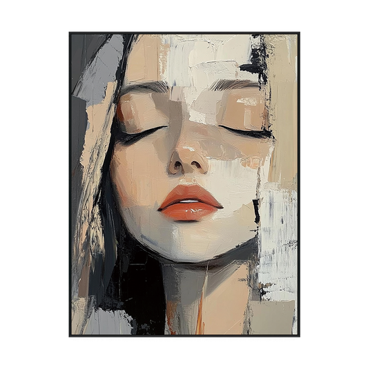 Silent Grace Abstract Portrait of a Woman #RDX3